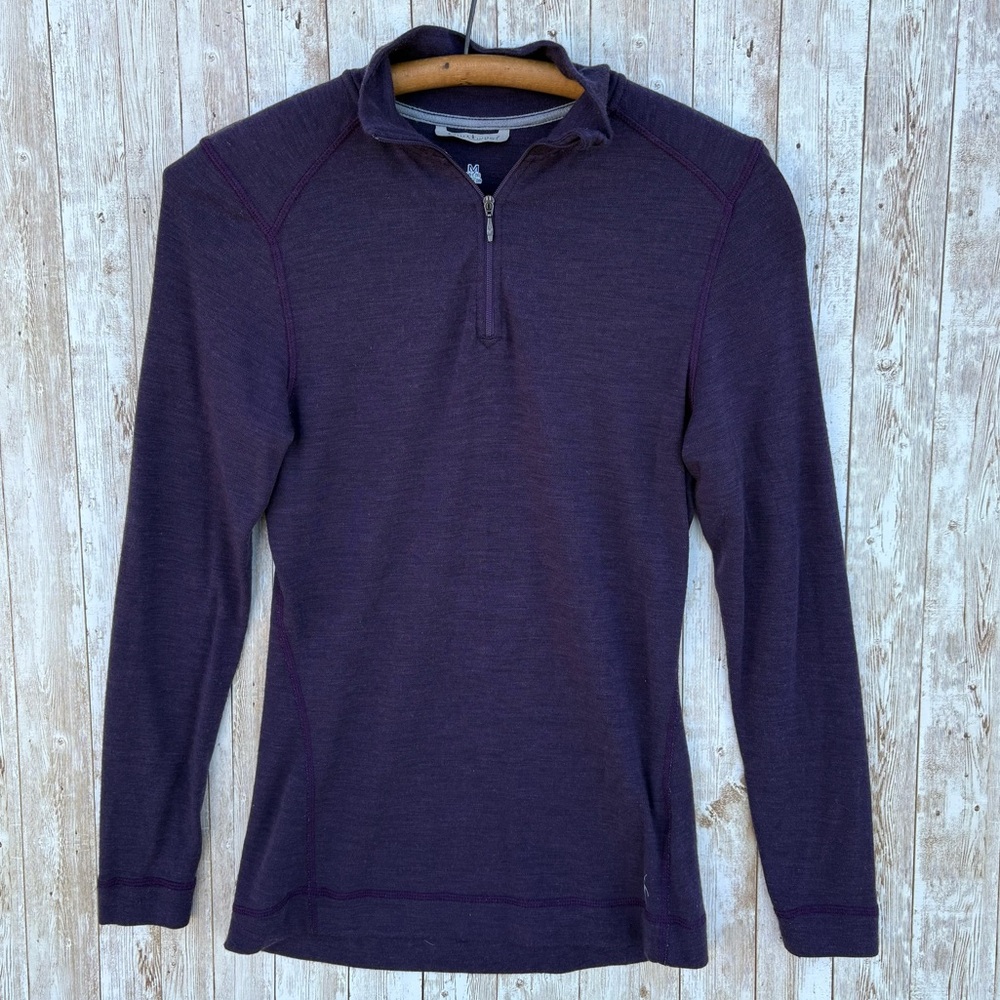 Smartwool Women’s Half-Zip Merino Pullover in Deep Plum